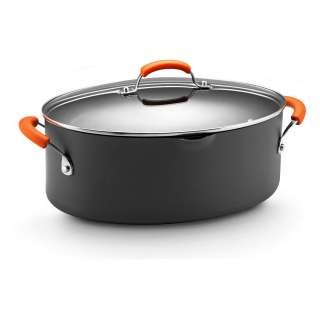   Hard anodized Nonstick 8 quart Covered Oval Pasta Pot  