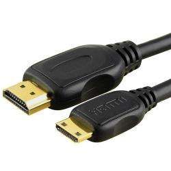 foot Black and Gold Type A to Type C HDMI Cable  