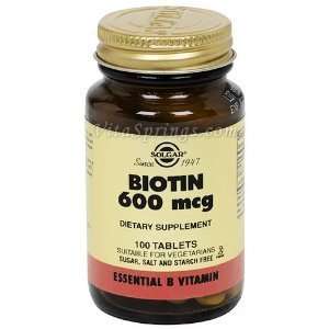  Biotin 600mcg 100 Tabs 3 Pack
