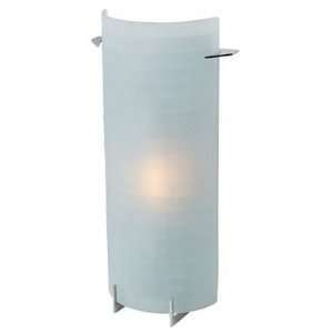  Frosted Check Glass Fluorescent Vanity Fixture
