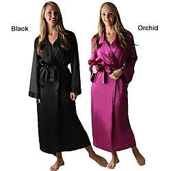 Mystic Clothing Womens Classic Pure Silk Robe  