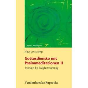   AM WORT) (German Edition) (9783525595268) Klaus von Mering Books