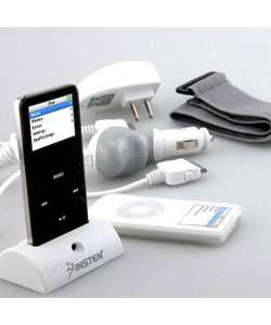 iPod Nano Cradle/ Skin/ Armband/ Car Charger Combo  