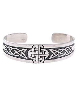 Sterling Silver Celtic Cuff Bracelet  