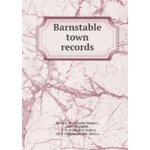  Barnstable town records C. W. (Charles Warner), 1866 