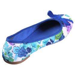   Womens Sapphire 23 Floral Round Toe Ballet Flat  
