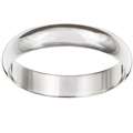 10k White Gold Womens Half round 4 mm Wedding Band Today 