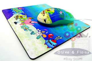 USB Novelty Spongebob Optical Mice Mouse with a pad  