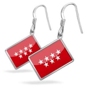  Earrings Madrid (Spain) Flagwith French Sterling Silver 