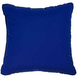 Blue 18 inch Knife edged Outdoor Pillows with Sunbrella Fabric (Set of 