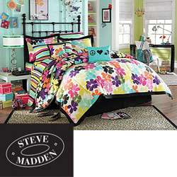 Steve Madden Dahlia 10 piece Queen size Bed in a Bag with Sheet Set 