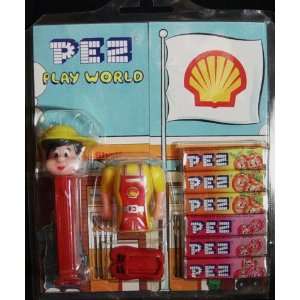    PEZ Shell Playworld With Body Parts & Black Hair Toys & Games