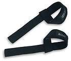   VALEO Padded Lifting Straps Black Weight Wrist Hook Lift Wraps Support