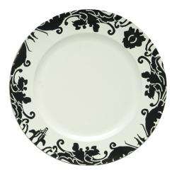 ChargeIt by Jay Black/ White Charger Plates (Set of 4)   