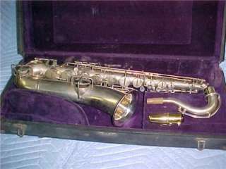 Antique Wurlitzer American C Melody Saxophone, New Pads and Ready to 