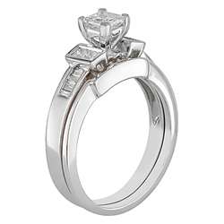 14k White Gold 3/4ct TDW Diamond Bridal Ring Set (H I, I1 I2 