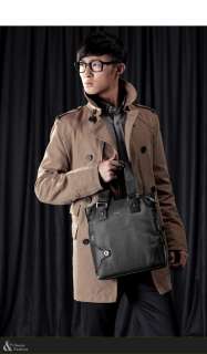 Mens Genuine Leather Fashion Business BAG Messenger Shoulder Tote 