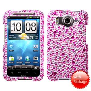 BLING Hard Phone Cover Case HTC INSPIRE 4G AT&T Elite H  