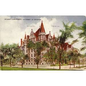   Vintage Postcard Womens Dormitories University of Chicago Illinois