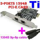 PCI Express Firewire 800 IEEE1394B 2+1 ports with cable