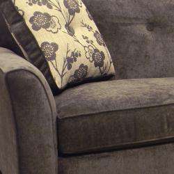 Brooke Charcoal Grey Fabric Sofa and Loveseat  