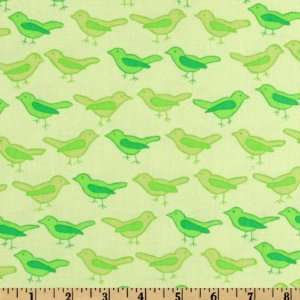 44 Wide Valori Wells Nest Birds Lime Fabric By The Yard 