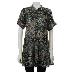 French Connection Womens Java Gypsy Print Tunic Dress  