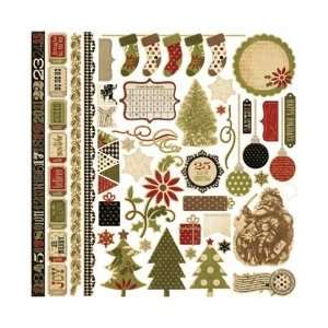  Simple Stories 25 Days Of Christmas Cardstock Stickers 12 
