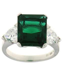 Charles Winston Simulated Emerald CZ Ring  