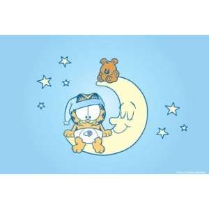  Garfield Baby Moon   Blue Wall Mural