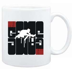Mug White  My Game   Track And Field Silhouette  Sports  