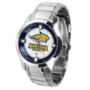  Montana State Bobcats MSU NCAA Mens Titan Steel Watch 