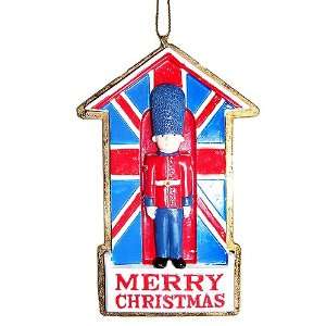  Merry Christmas English Greeting British Flag Ornament 