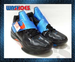 2011 Nike Zoom KD IV 4 X Black Blue Team Orange Noir US 7.5~12 pe kobe 