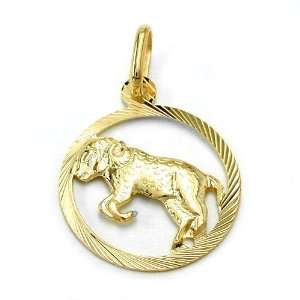  Pendant, Zodiac Sign, Aries, 9K Gold DE NO Jewelry