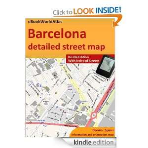 Map of Barcelona (Spain) eBookWorldAtlas Team  Kindle 