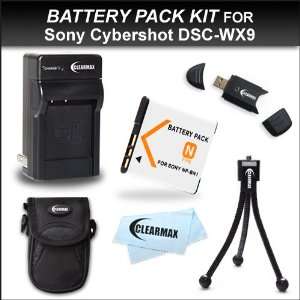  Clearmax® Battery and Charger Kit for Sony Cyber shot Dsc 
