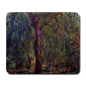 Weeping Willow By Claude Monet Mouse Pad
