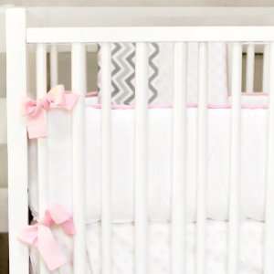  Peace, Love & Pink Crib Bumper Baby