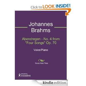   Songs Op. 70 Sheet Music Johannes Brahms  Kindle Store