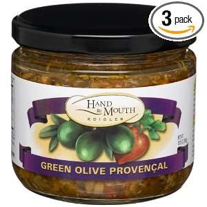 Hand to Mouth Edibles Green Olive Provencal, (Tapenade), 10.5 Ounces 