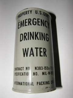 Government Govt Emergency Drinking Water 1952 Korea Era  