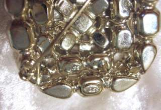 Vintage Weiss Rhinestone Brooch Pin Earrings Stunning  