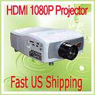 1024*768 HD LCD 1080P Projector 164 Home theater HDMI SD USB AV/VGA 