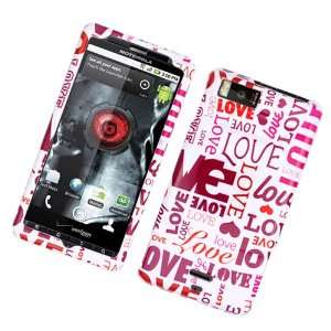  Love Words Motorola Droid X Mb810 Snap on Cell Phone Case 