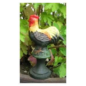  Ornamental Iron Rooster Hose Guide Patio, Lawn & Garden