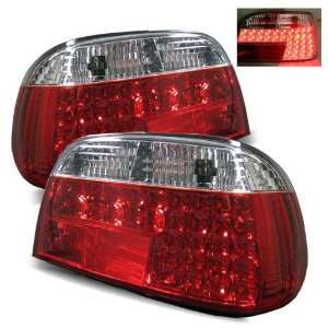  95 01 BMW E38 7 Series Red/Clear LED Tail Lights 