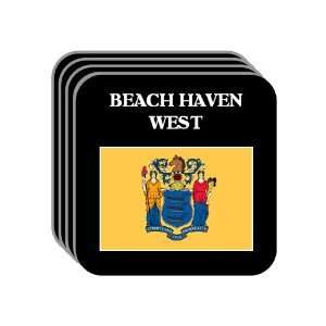  US State Flag   BEACH HAVEN WEST, New Jersey (NJ) Set of 4 
