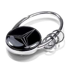  Mercedes Benz 3D Star Snap Hook Key Chain, Genuine MB 