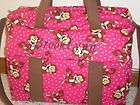 New Pink Monkey handmade Diaper Bag w/ch pad by EMIJANE